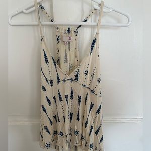 SO White and Blue Tank Top